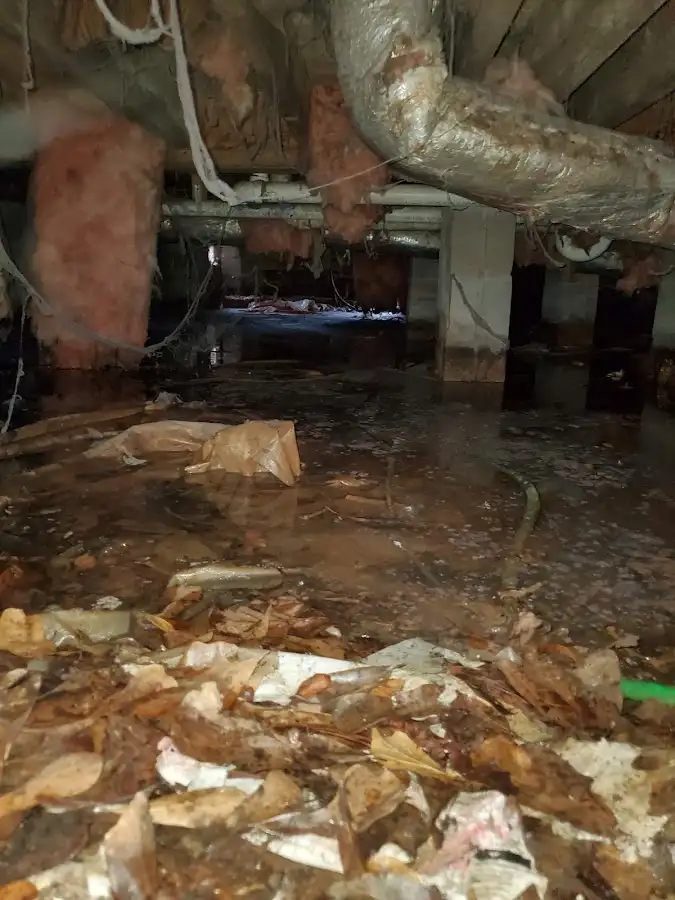 Crawl space flood assessment for Commercial Water Damage Restoration in Kyle