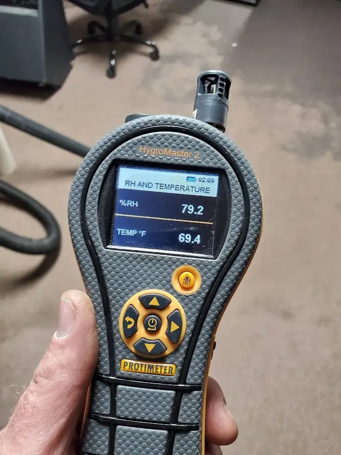 Moisture meter humidity assessment for Fire & Smoke Damage Restoration in Kyle